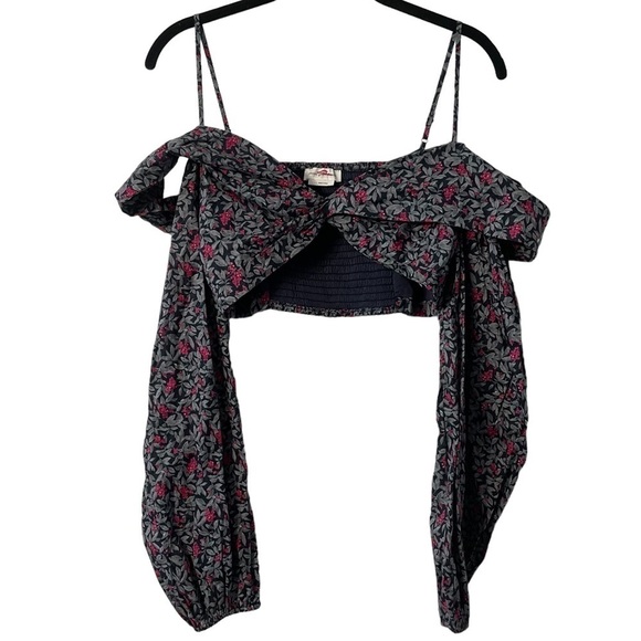 Lovers + Friends Pearl Top, Blue Floral Multi, Size S - Picture 5 of 11